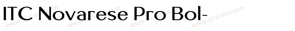 ITC Novarese Pro Bol字体转换